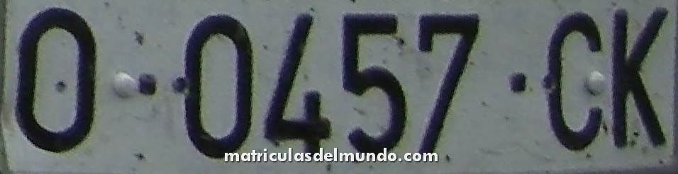 Matrícula de Asturias O-CK 0457